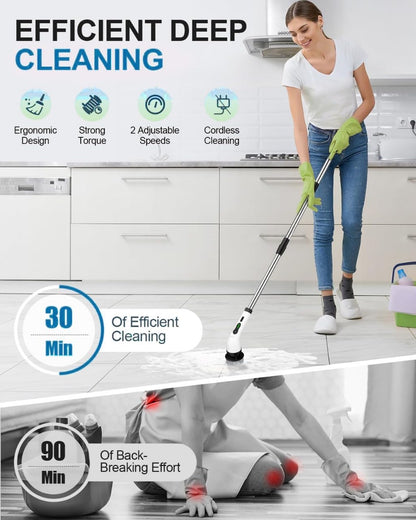 9-in-1 Electric Spin Scrubber - (1 Set)