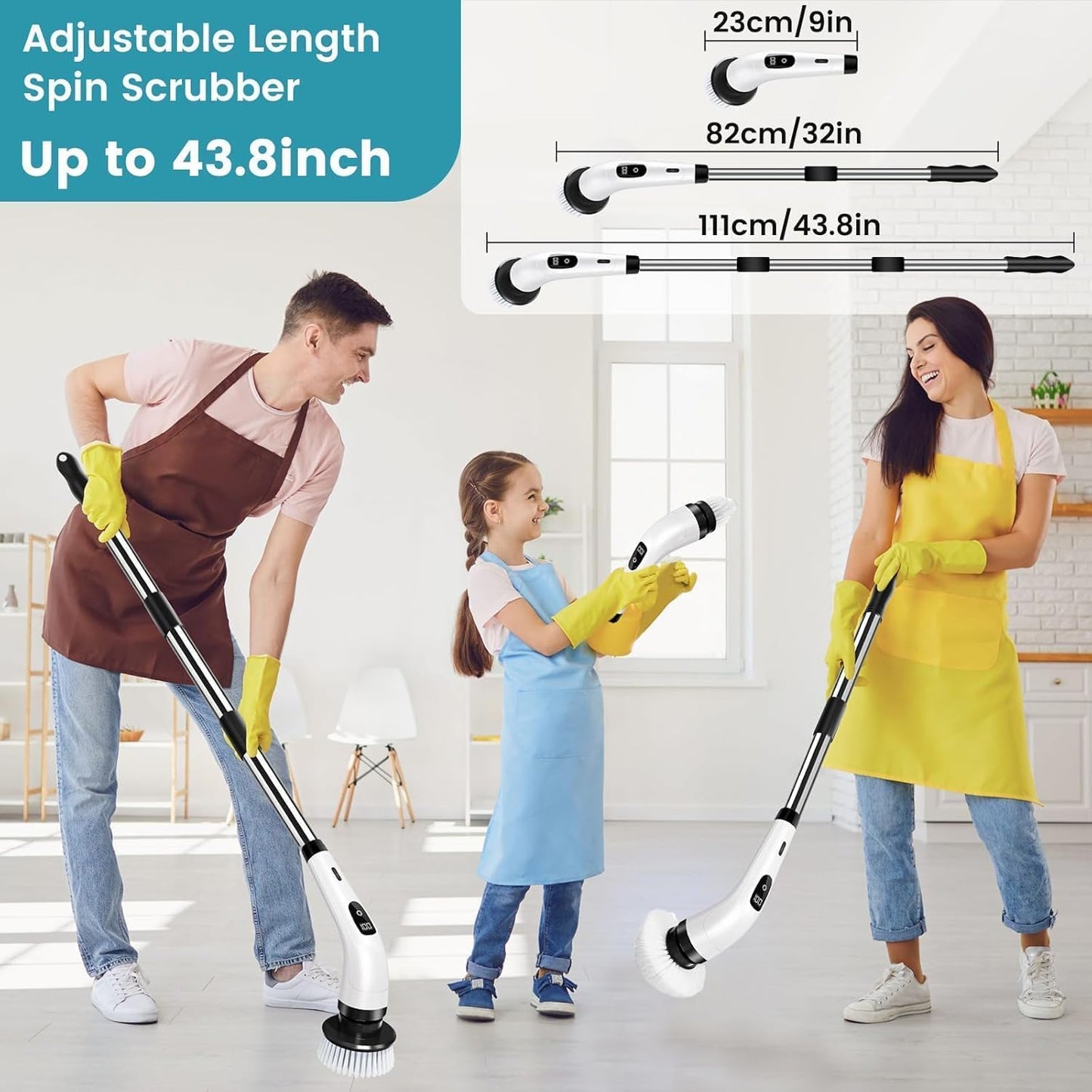 9-in-1 Electric Spin Scrubber - (1 Set)