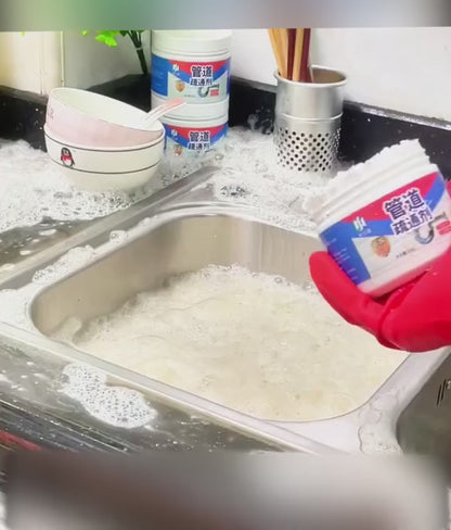 Powerful Drain Cleaner Powder (1 x 50g) – Instant Pipe Unblocker for Sink, Toilet & Bathroom
